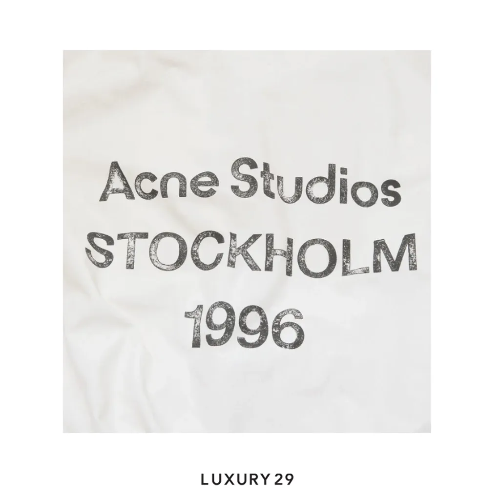 Acne studios Washed logo jacket Dusty white(44, White)