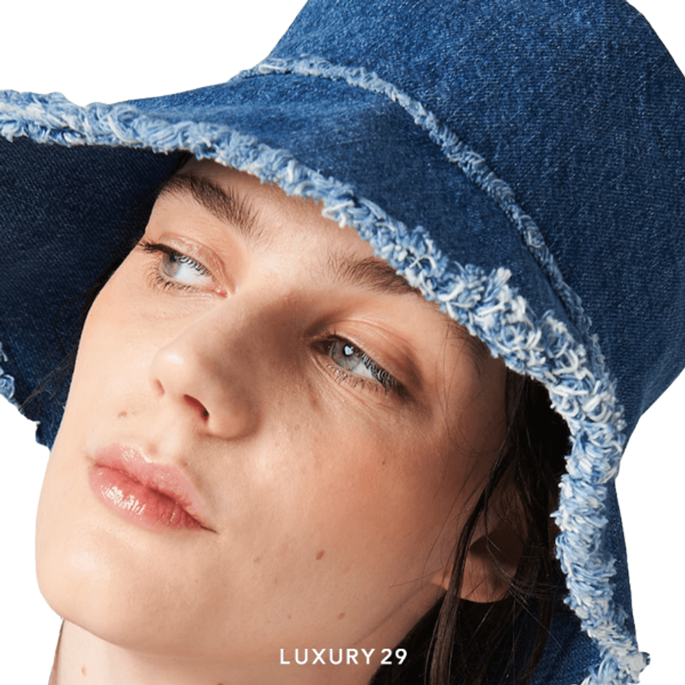 Miu Miu Denim bucket hat Navy(Free Size, Blue)
