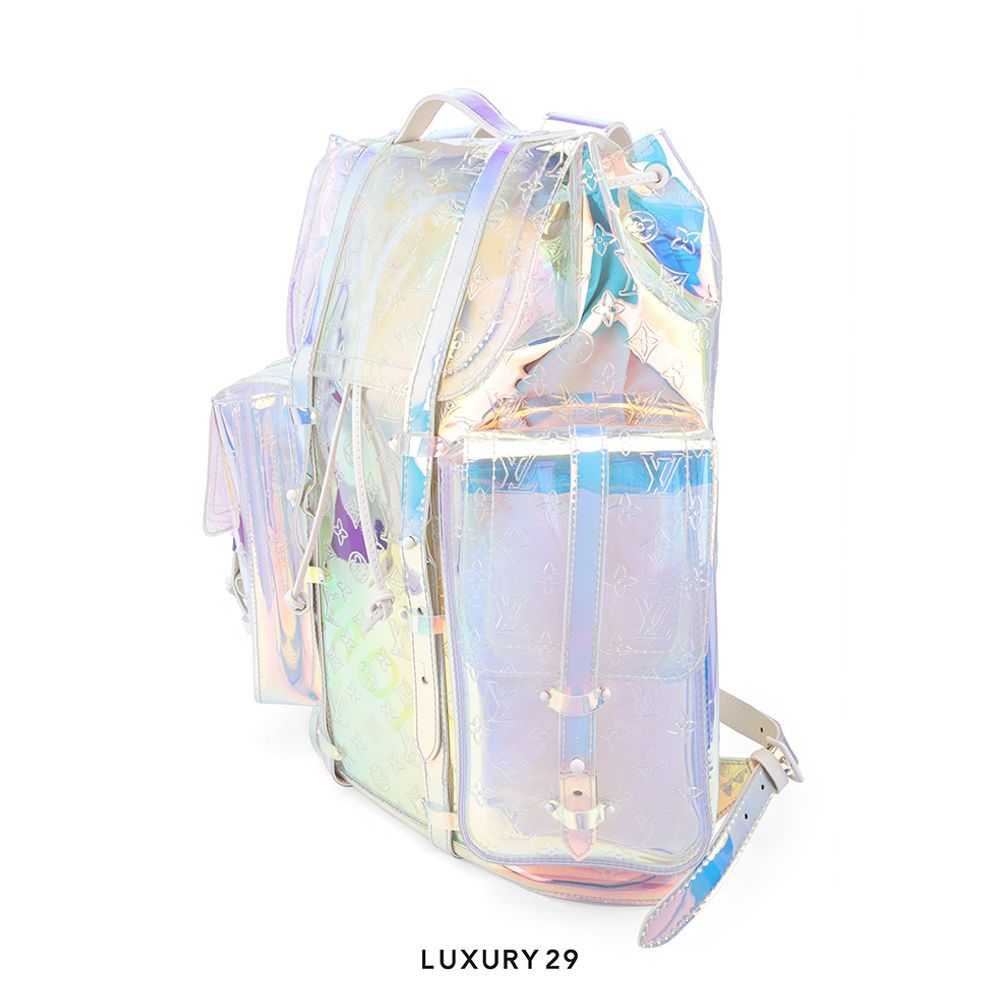 Louis Vuitton LV Christopher Backpack Monogram GM Prism(Large, Silver)