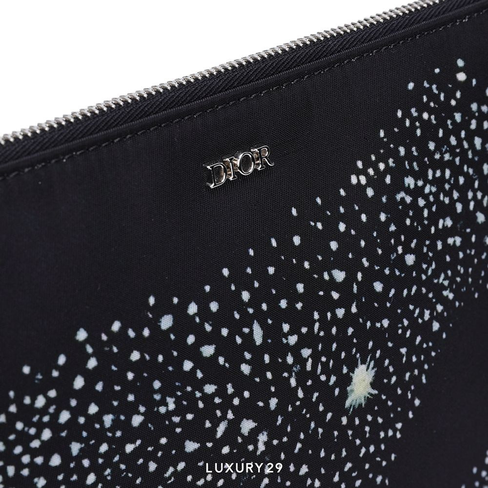 Dior X Peter Doig Black Nylon Pouch(Small, Black)