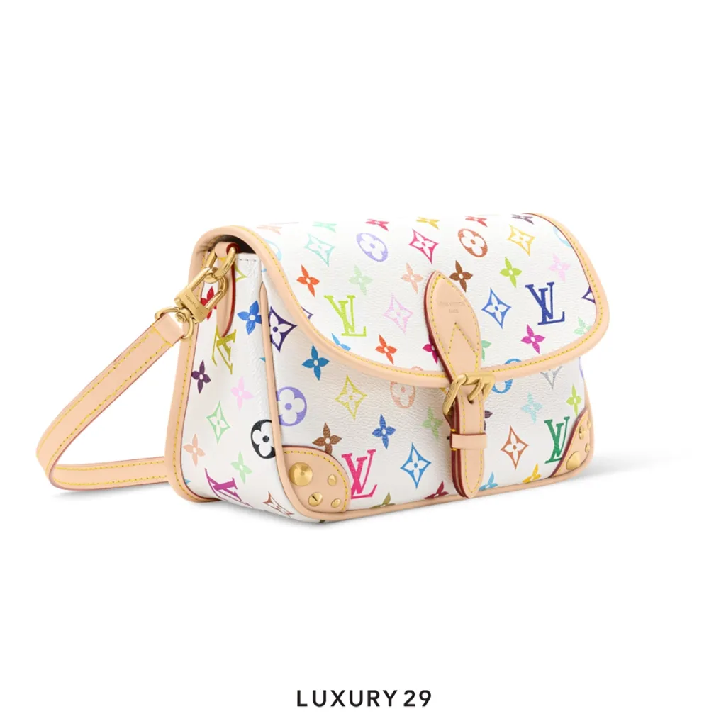 Louis Vuitton LV x TM Diane PM bag Multicolor/White(Small, White)
