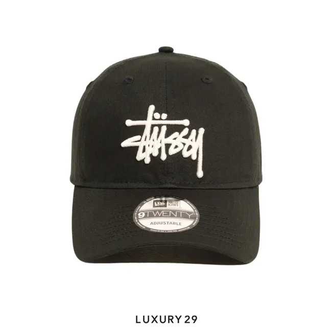 STUSSY 9TWENTY BASIC CAP BLACK