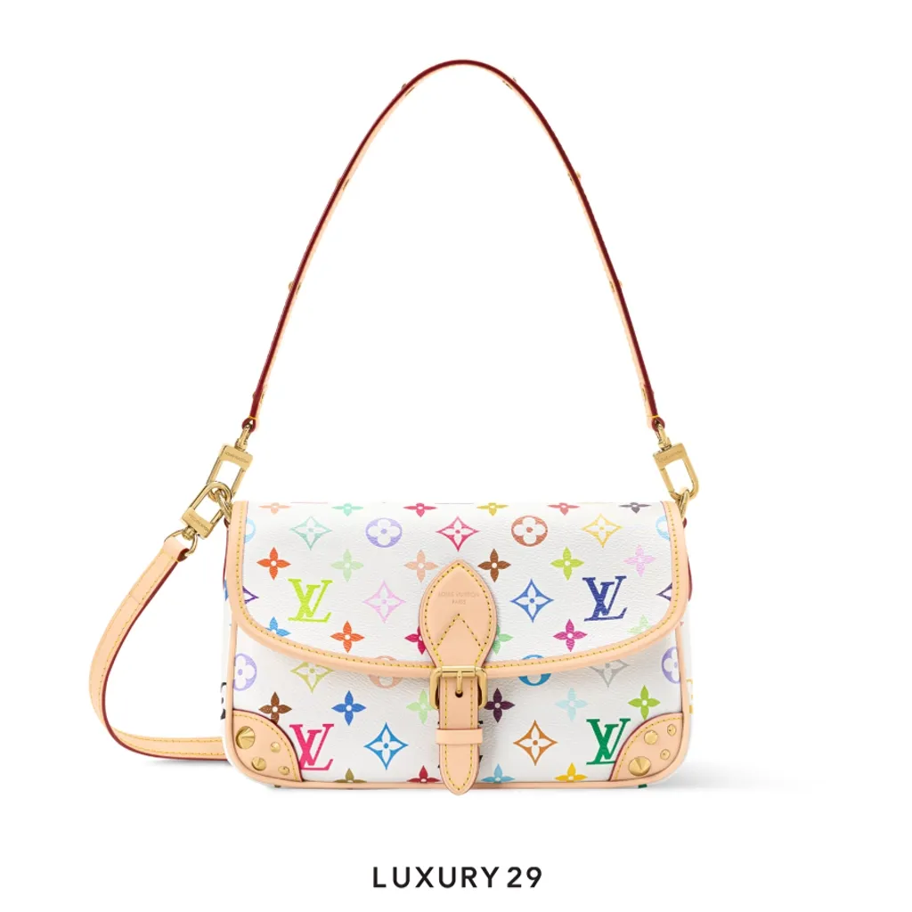 Louis Vuitton LV x TM Diane PM bag Multicolor/White(Small, White)