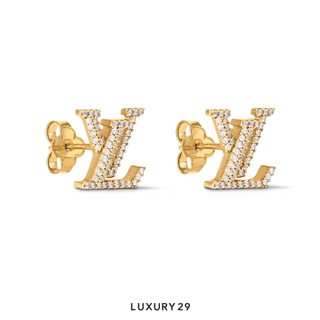 Louis Vuitton LV Iconic Earrings(Free Size, Gold)