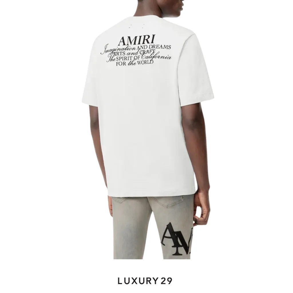 AMIRI SPIRIT TEE Ivory(S, White)