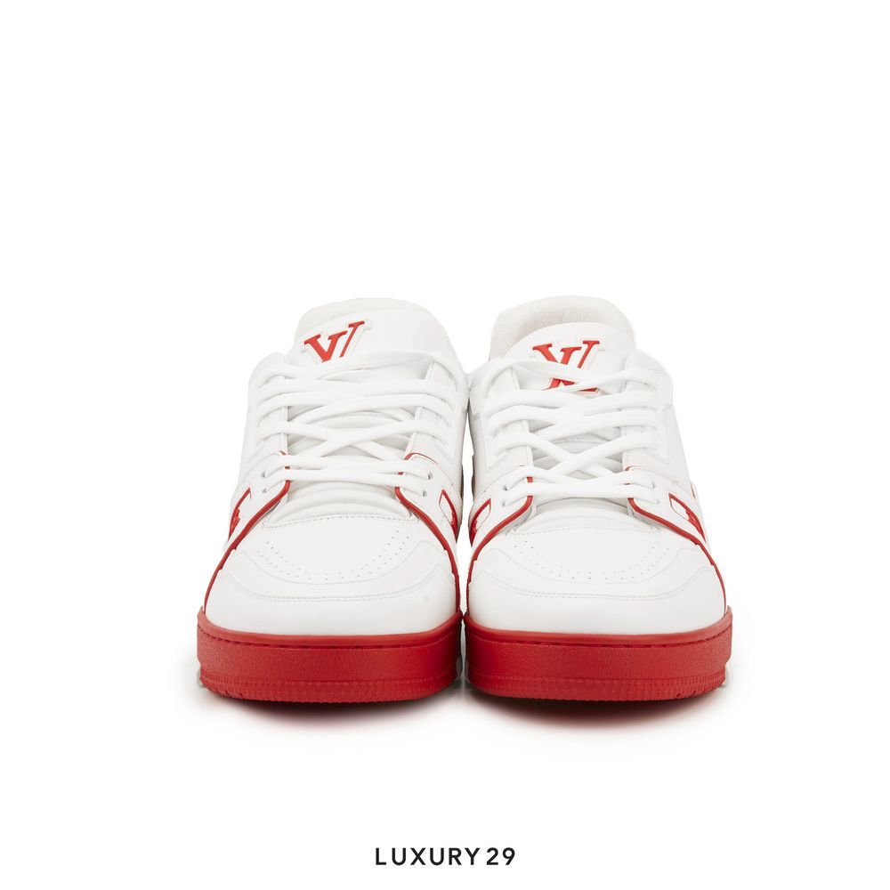 Louis Vuitton LV Trainer Sneaker Red(M)(42, Red)