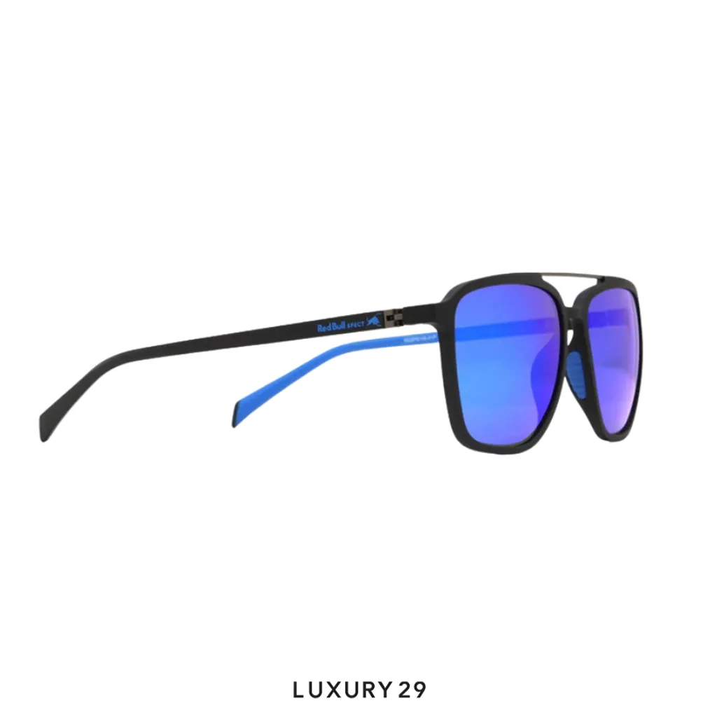 Red Bull Spect Sunglasses REDPS106-01P SPIN Concept smoke with dark blue mirror(Free Size, Blue)