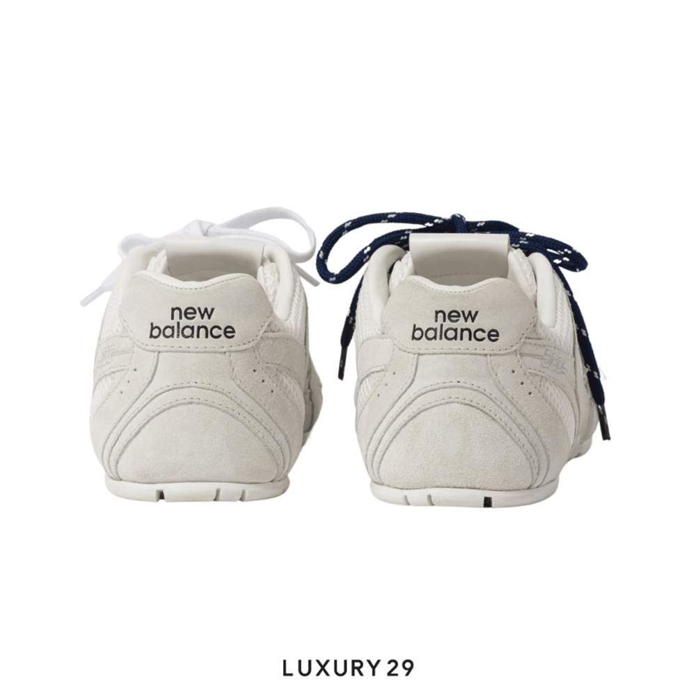 Miu Miu X New Balance 530 SL suede and mesh sneakers White(43, White)