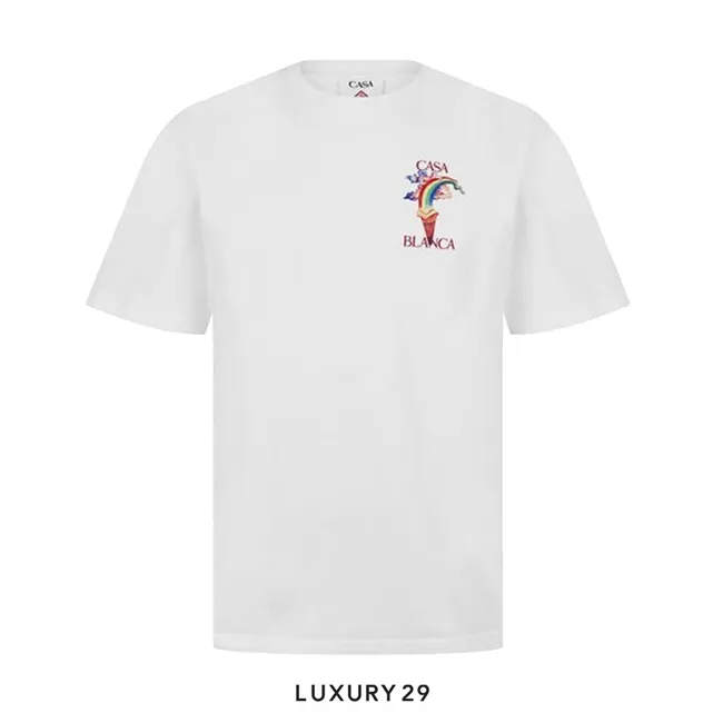 CASABLANCA Nature Teacher organic cotton t-shirt White