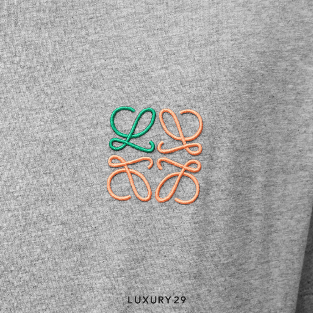 Loewe Regular fit T-shirt in cotton Grey Melange(S, Grey)