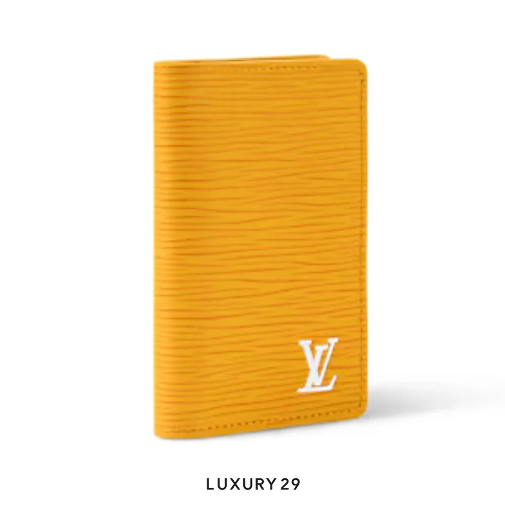 Louis Vuitton LV Pocket Organizer Wallet Jaune Mat Yellow(Small, Yellow)