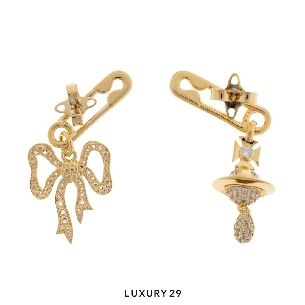 Vivienne Westwood Lilith earrings AW25 GO U GOLD(Free Size, Gold)
