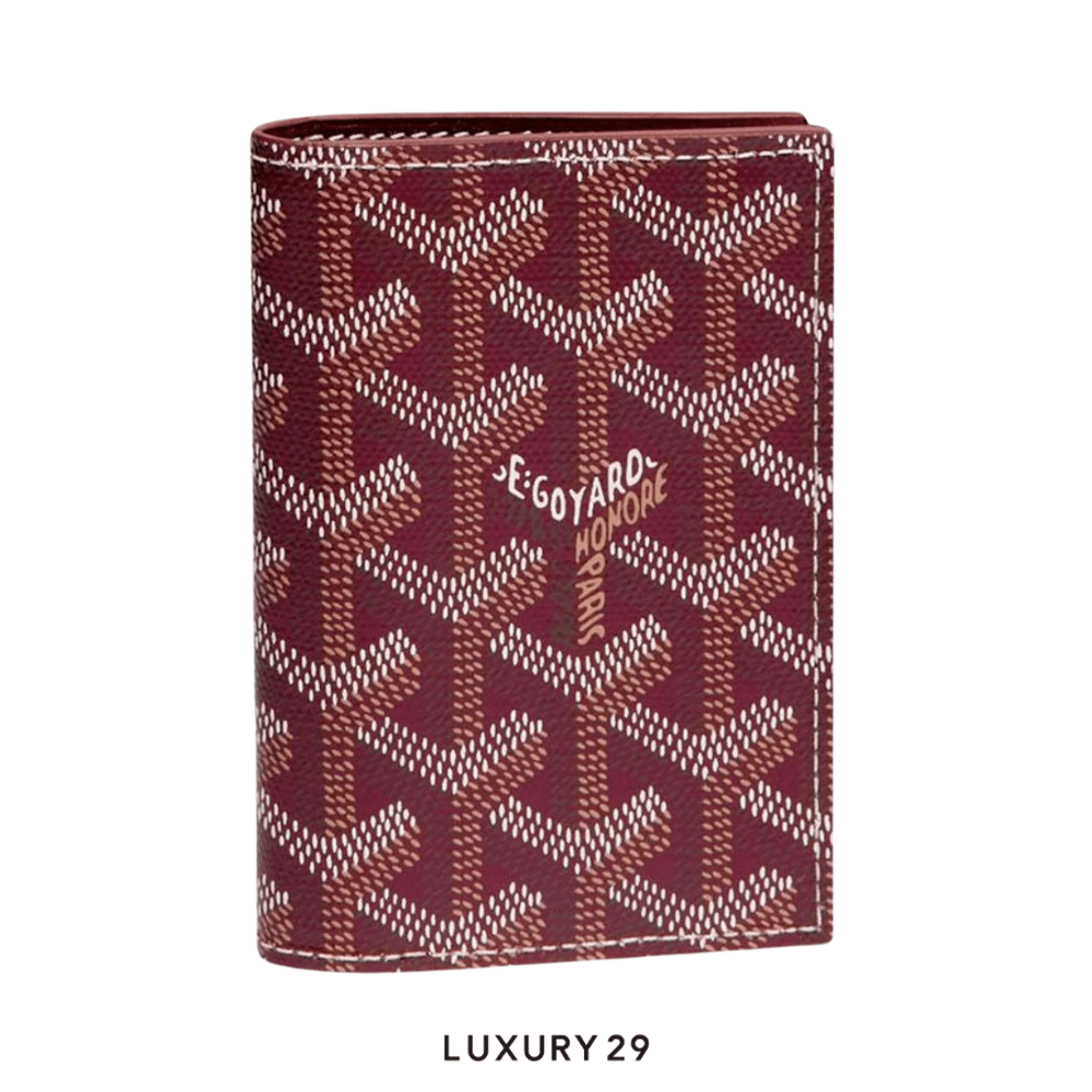 Goyard Saint-Marc Card Wallet Burgundy(Small, Red)