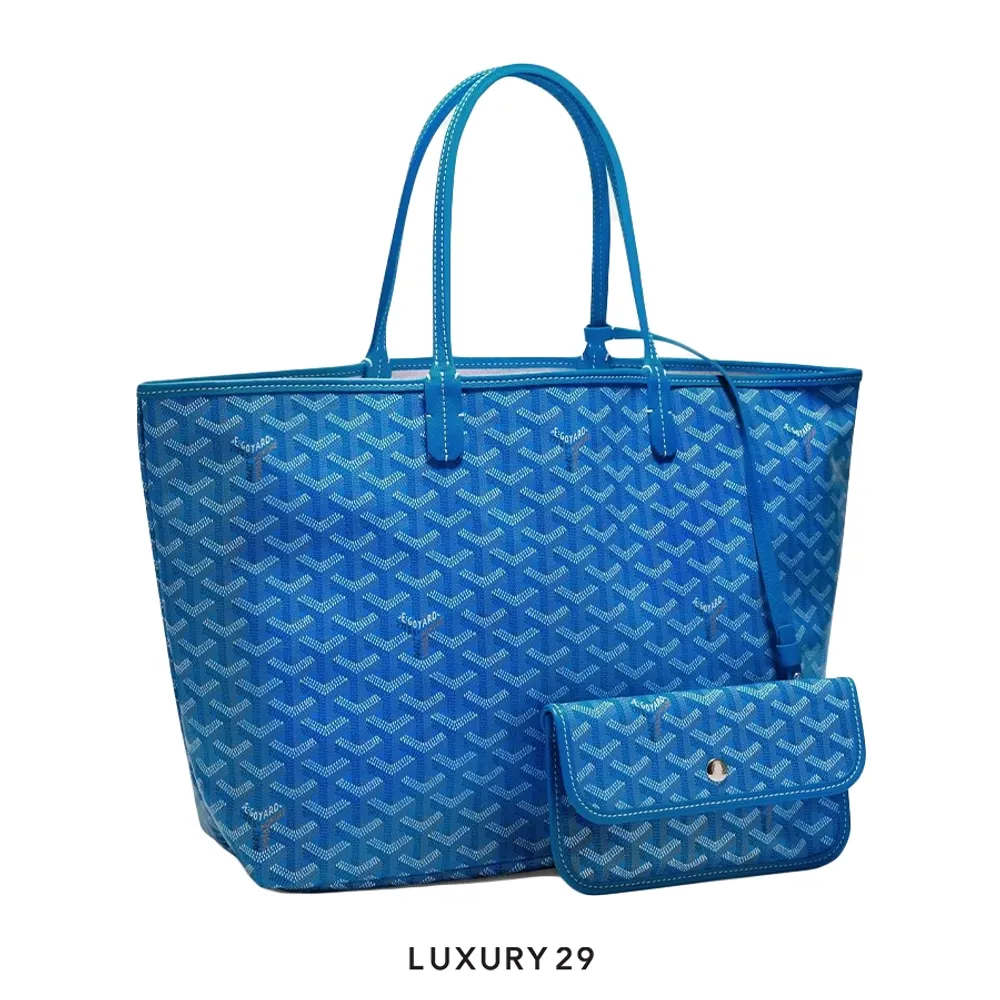 Goyard Saint Louis PM Bag Sky Blue(Small, Blue)