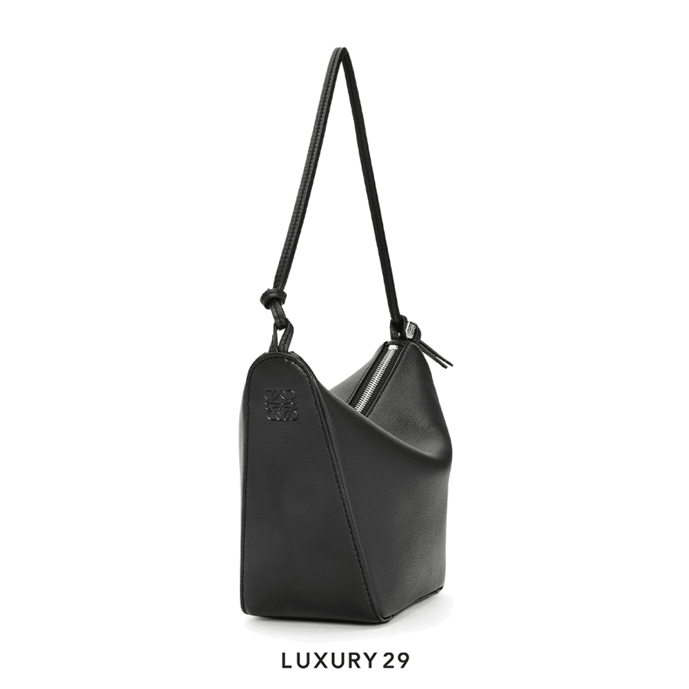 Loewe Mini Hammock Hobo Bag in Classic Calfskin Black(Mini, Black)