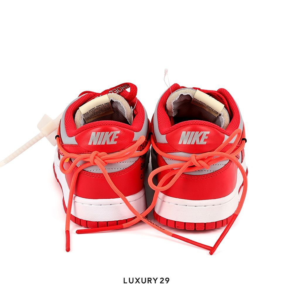 Nike Dunk Low Off-White University Red(M)(42, Red)