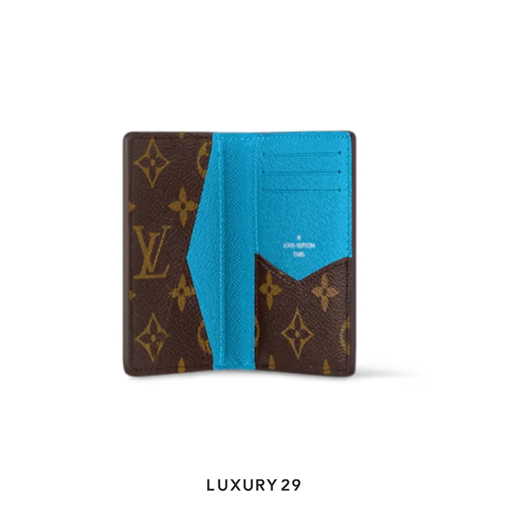 Louis Vuitton LV Pocket Organizer Gaston Blue(Small, Blue)