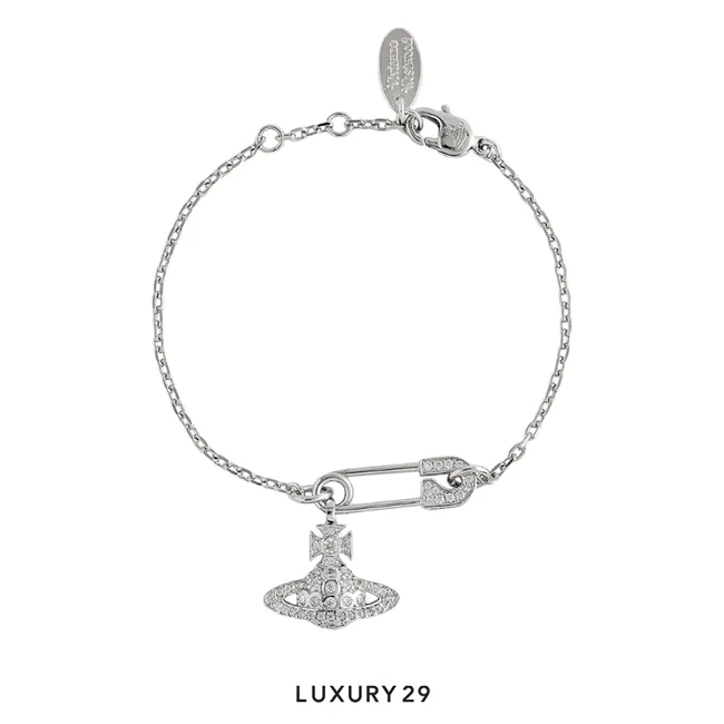 Vivienne westwood Lucrece Bracelet Platinum/White CZ