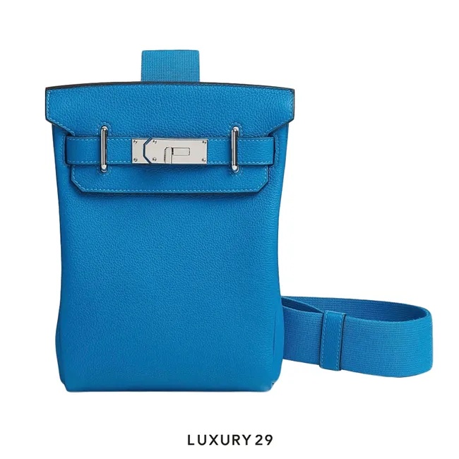 Hermes Hac A Dos PM Backpack Bleu