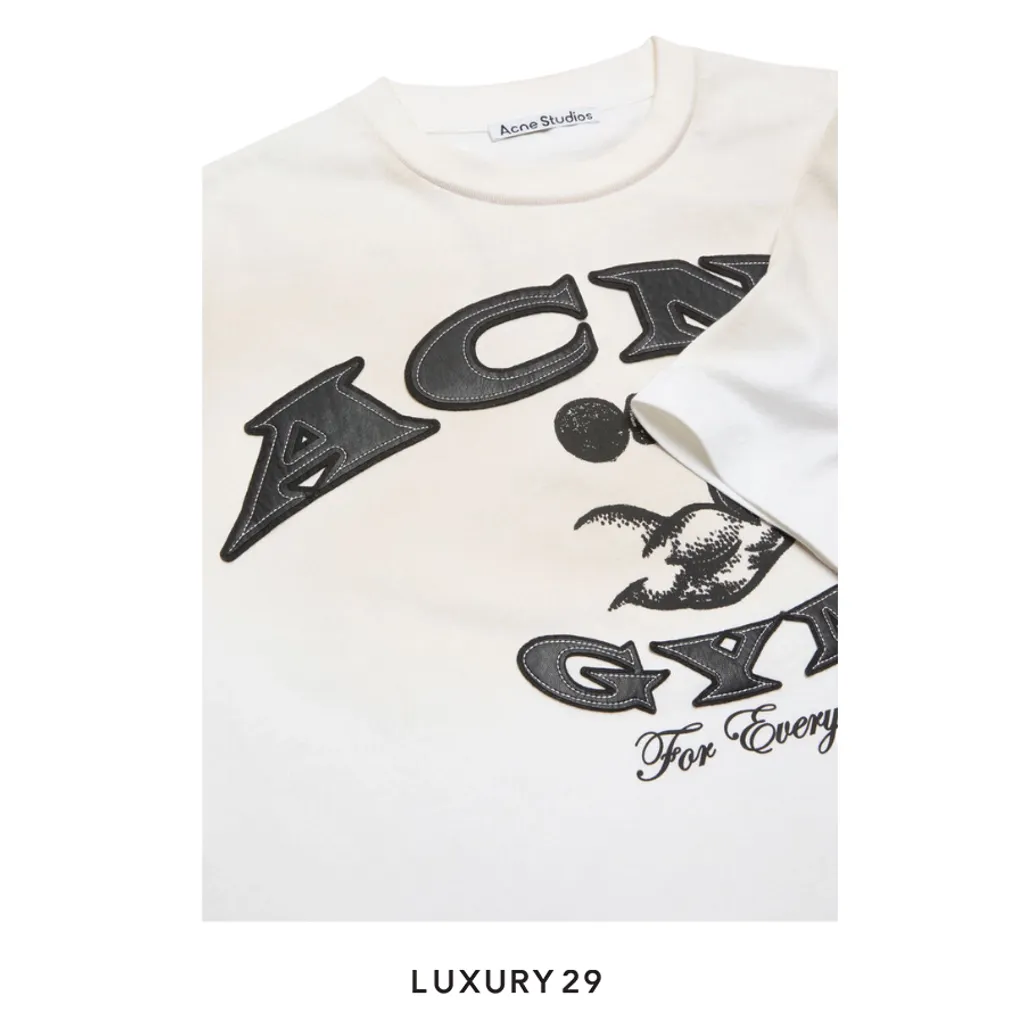 Acne Studios Seasonal l Logo t-shirt Dusty white(S, White)