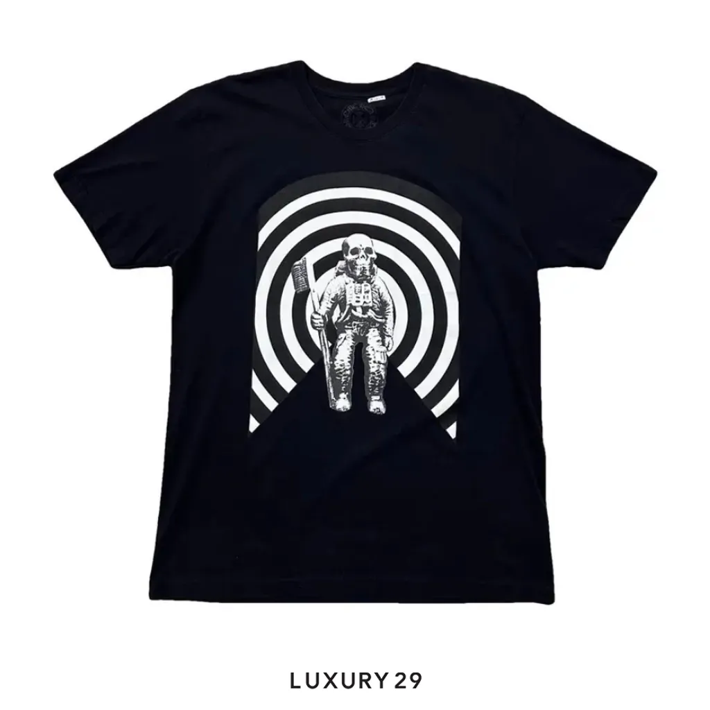 Chrome Hearts Foti Harris Teeter Space Astronaut Black Tee(L, Black)
