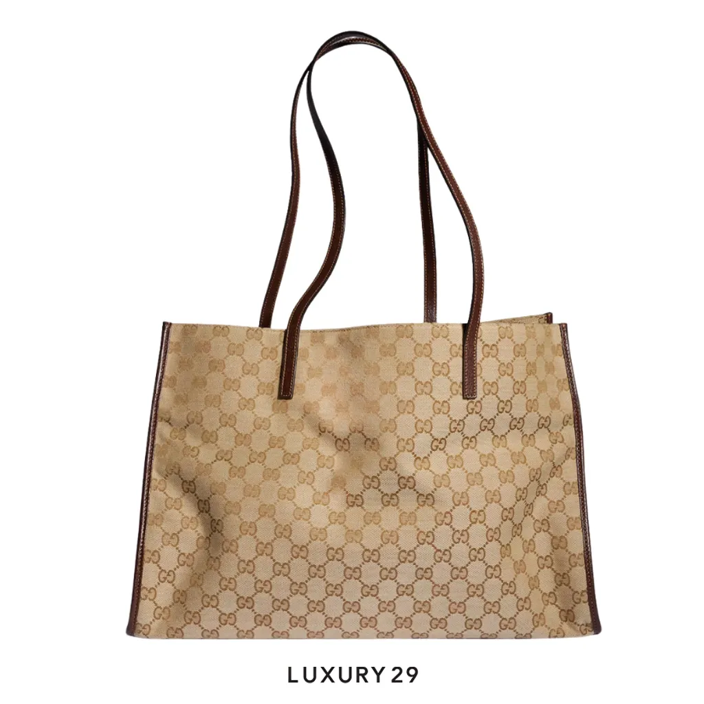 Gucci Londra large tote bag Brown(Large, Brown)