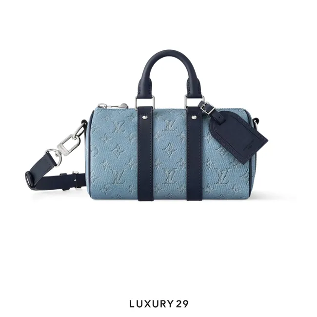 Louis Vuitton LV Keepall Bandouliere 25 Blue