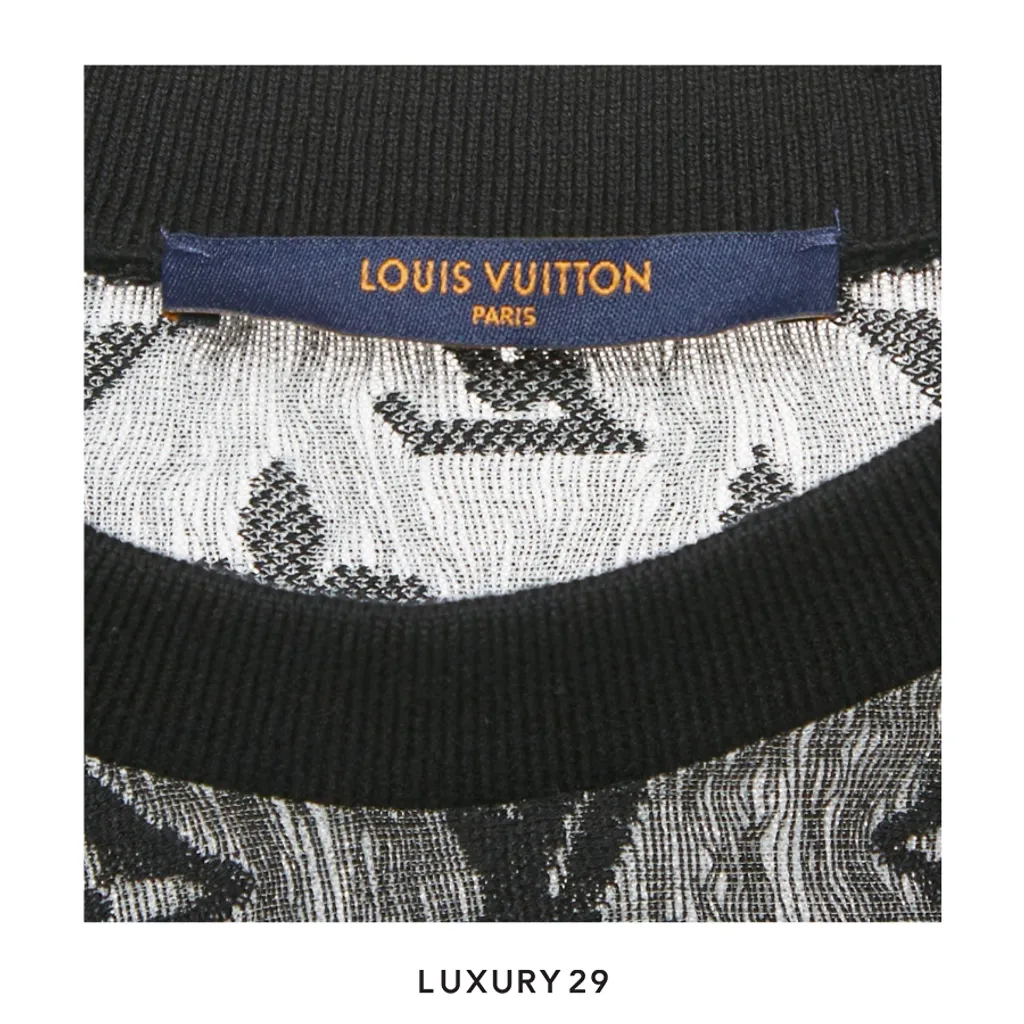 Louis Vuitton LV  Monogram T-shirt Black(XL, Black)