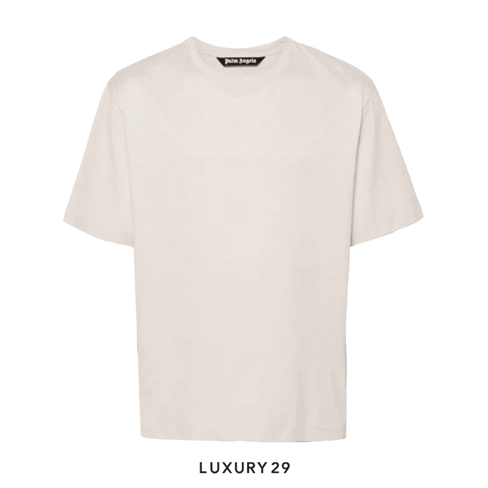 Palm Angels PA Monogram T-shirt(L, Neutrals)