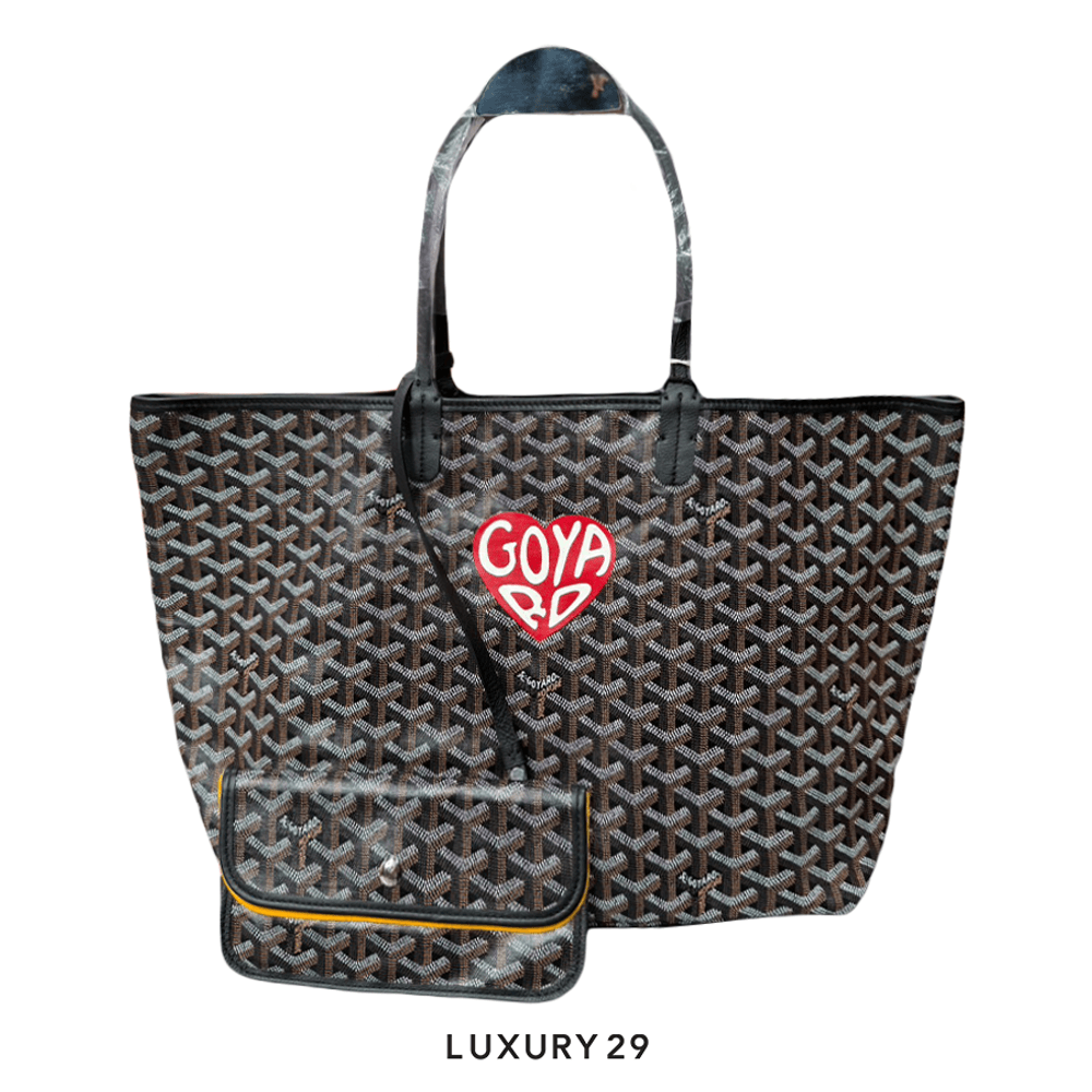 Goyard st louis tote black clearance