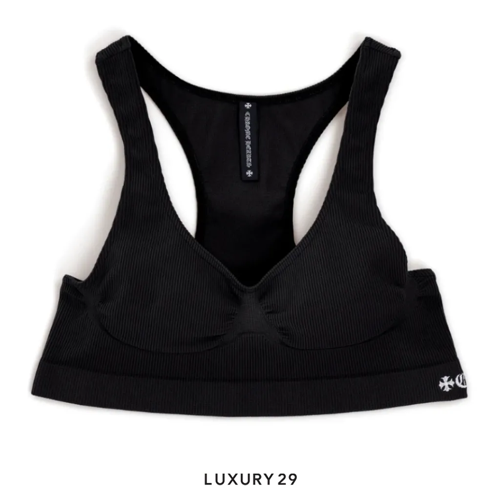 Chrome Hearts Sports Bra RIP CH Black(S, Black)