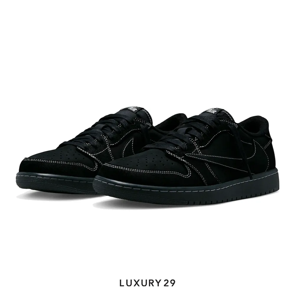 Kid Nike Jordan 1 Retro Low OG SP Travis Scott Black Phantom (PS)(33.5, Black)