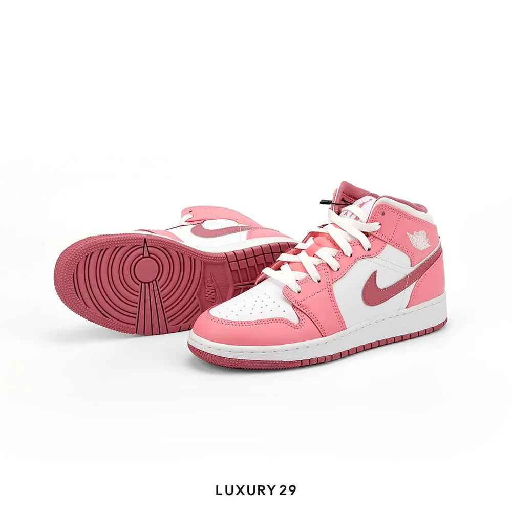 Nike Jordan 1 Mid Valentine's Day (2023) (GS)(W)(38, Pink)