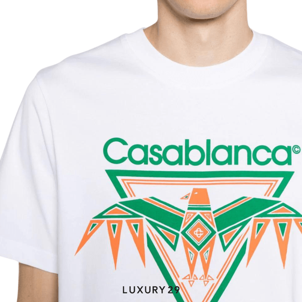 Casablanca Playful Eagle T-Shirt white(M, White)