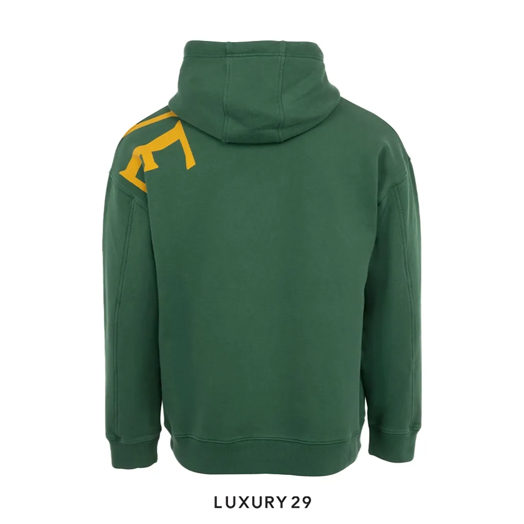 Loewe Relaxed fit hoodie in cotton Dark Green