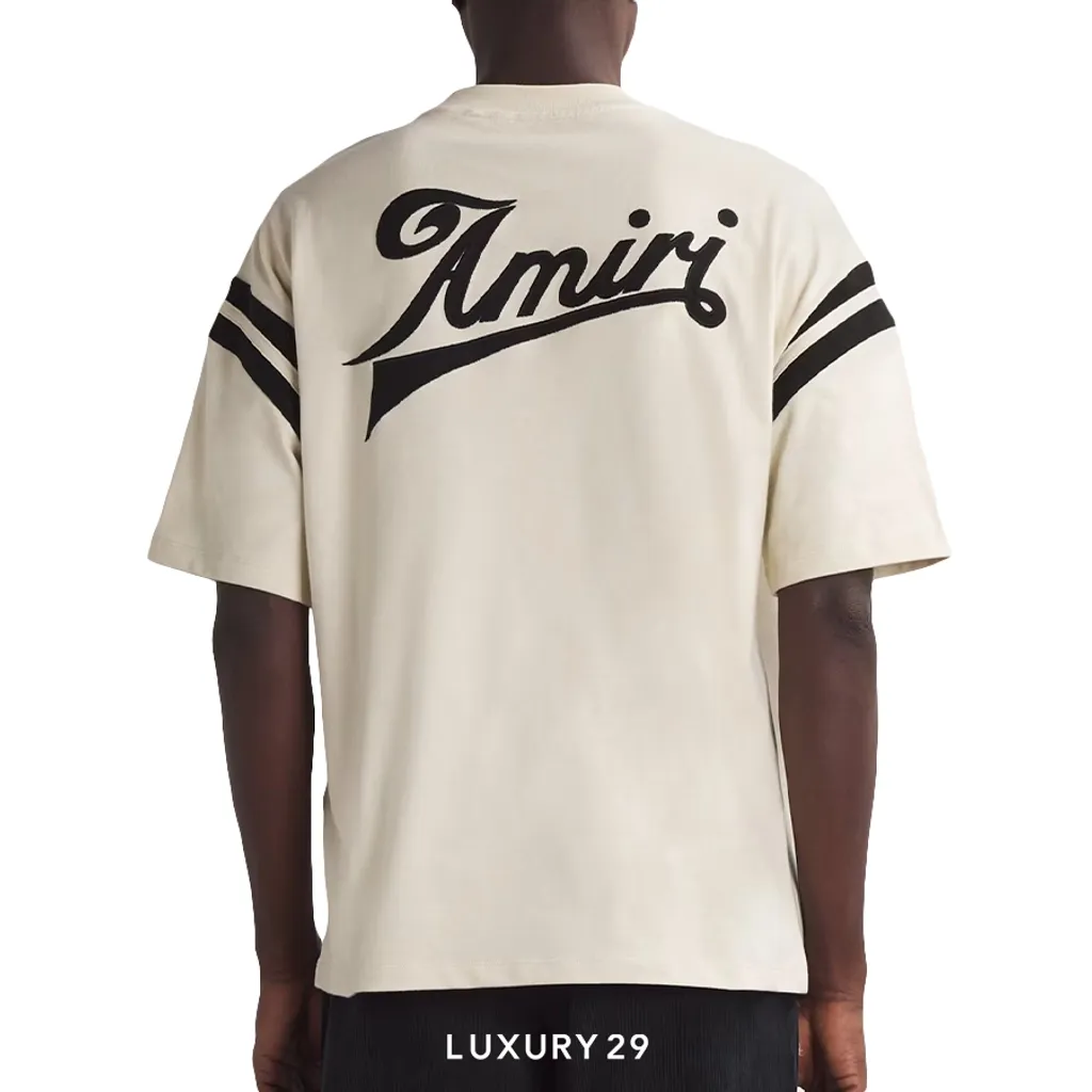 Amiri Oversized Tee Alabaster Beige(M, Black)
