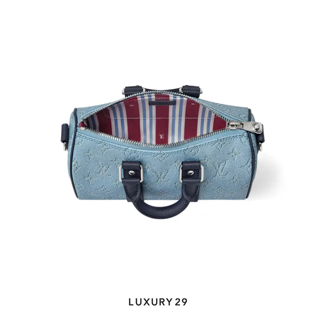 Louis Vuitton LV Keepall Bandouliere 25 Blue(Small, Blue)