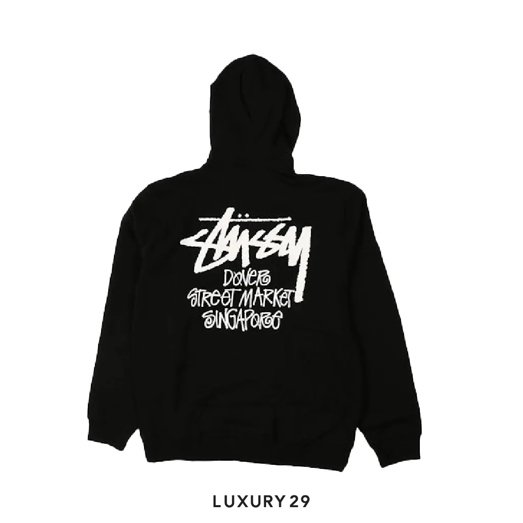 Stussy STOCK SINGAPORE HOODIE Black(S, Black)