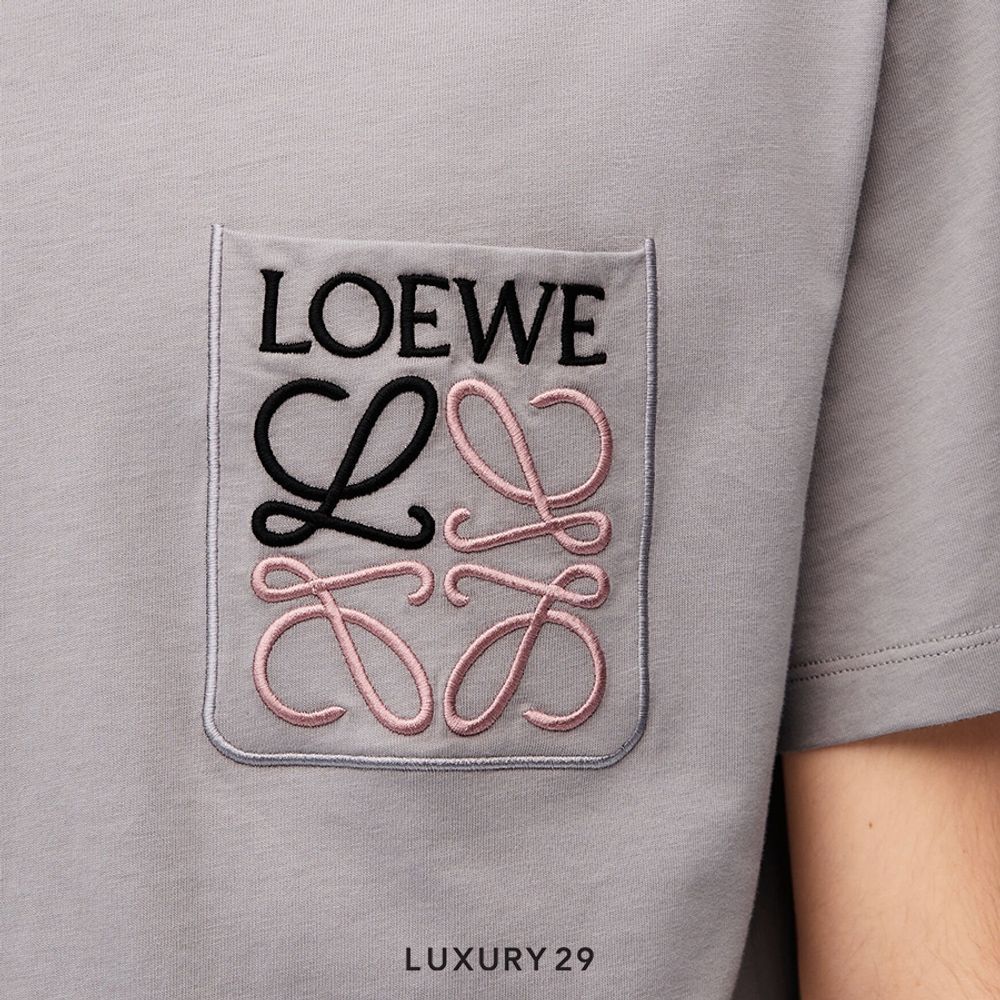 Loewe Relaxed fit T-shirt in cotton Medium Grey(M, Grey)
