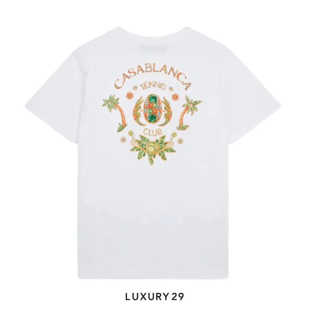 Casablanca Joyaux D'Afrique Tennis Club T-Shirt white(S, White)