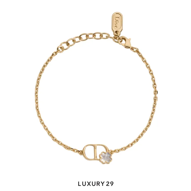Dior CD Garden bracelet Gold-plated metal and pearls