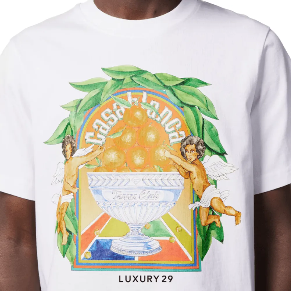 Casablanca Triomphe d'orange t-shirt(M, White)