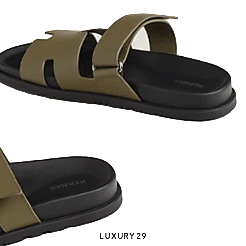 Hermes Chypre sandal Vert Toundra(43, Green)