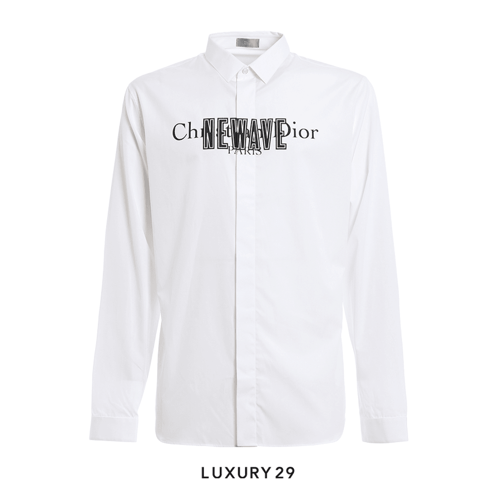 Dior NEWAVE Dress Shirt(S, White)