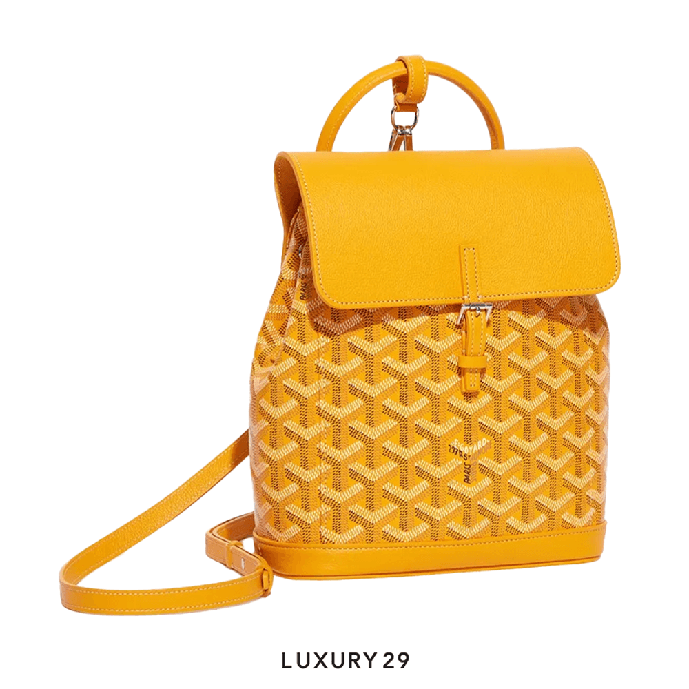Goyard Alpin Mini Backpack Yellow(Mini, Yellow)