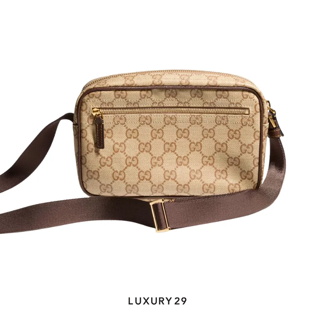 Gucci GG mini bag with Web Brown(Small, Brown)