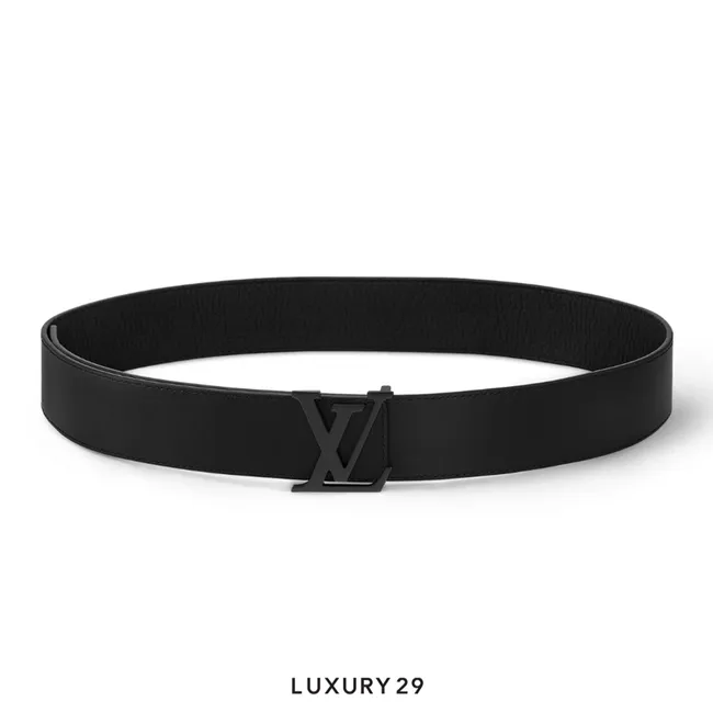 Louis Vuitton LV Initiales 40mm wide reversible Belt Black