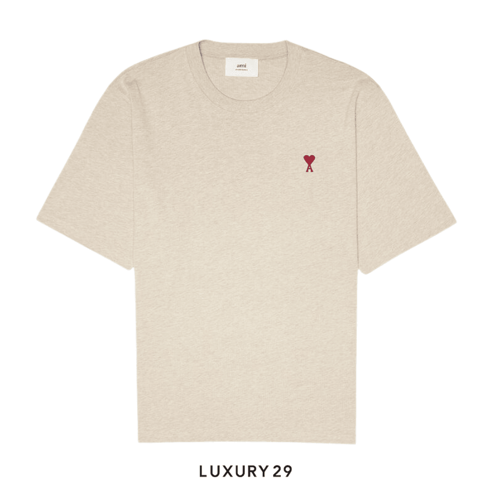 AMI DE COEUR T-SHIRT HEATHER LIGHT BEIGE(S, Neutrals)