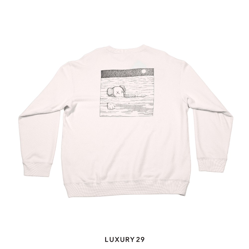 Uniqlo X KAWS Longsleeve Sweatshirt Off White(S, White)