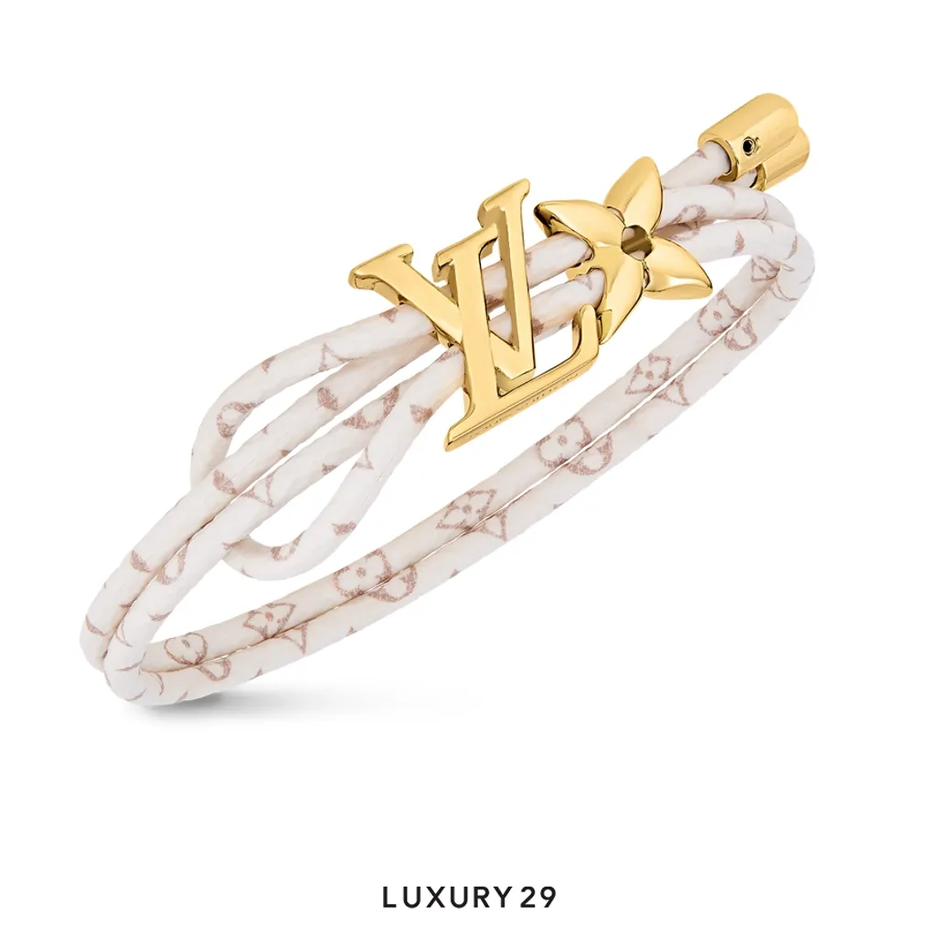 Louis Vuitton LV Bloom Bracelet Dune(Free Size, White)